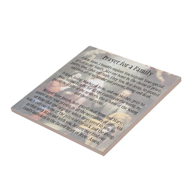 Prayer for a Family Tile (Side)