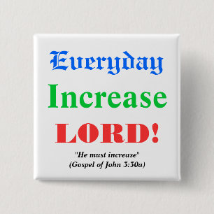 Prayer for Blessings 2 Inch Square Button
