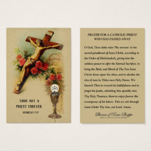 Prayer for Deceased Catholic Priest Funeral