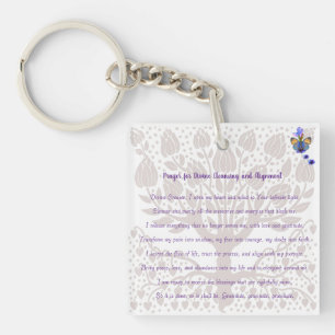Prayer for Divine Cleansing and Alignment Keychain