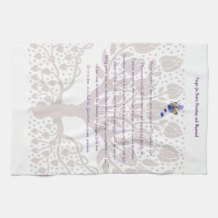 Prayer for Divine Cleansing and Alignment Kitchen Towel