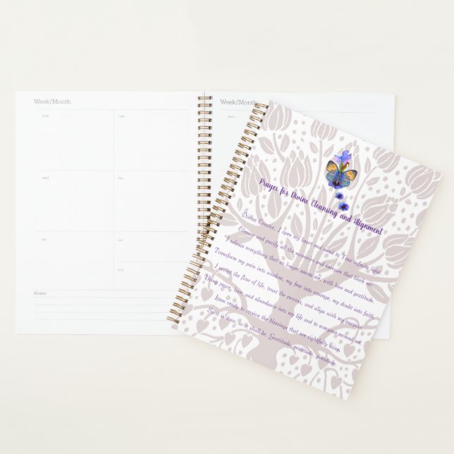 Prayer for Divine Cleansing and Alignment Planner (Display)