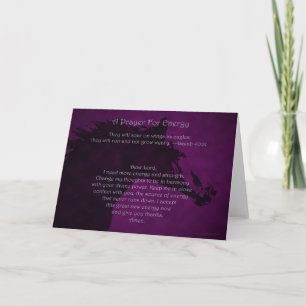 Prayer For Energy Greeting card