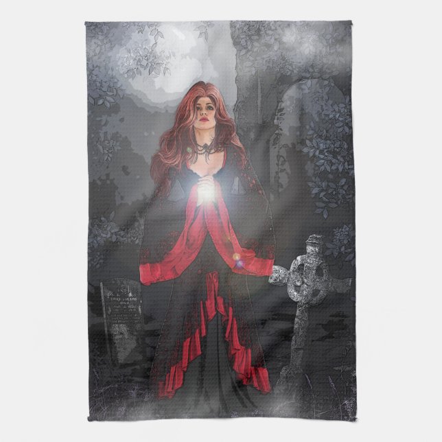 Prayer For Mercy Kitchen Towel (Vertical)