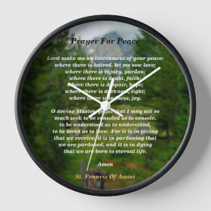 Prayer For Peace Clock