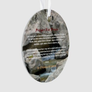 Prayer For Peace Ornament
