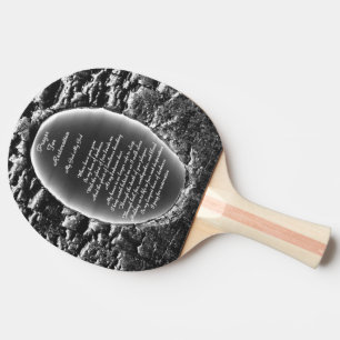 Prayer For Restoration Ping Pong Paddle