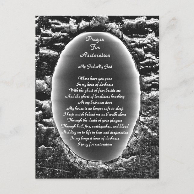 Prayer for Restoration Postcard (Front)