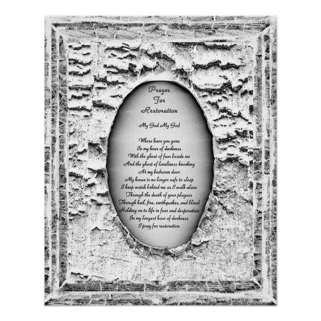 Prayer For Restoration Poster (Front)