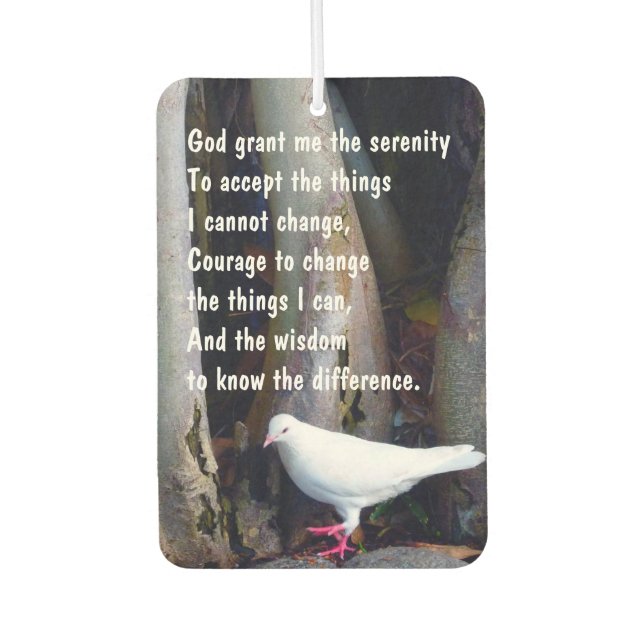 Prayer for Serenity Hawaiian Dove Air Freshener (Front)