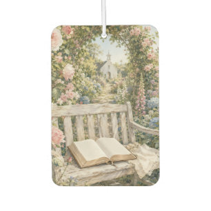 Prayer Garden Bench Chapel Watercolor Air Freshener