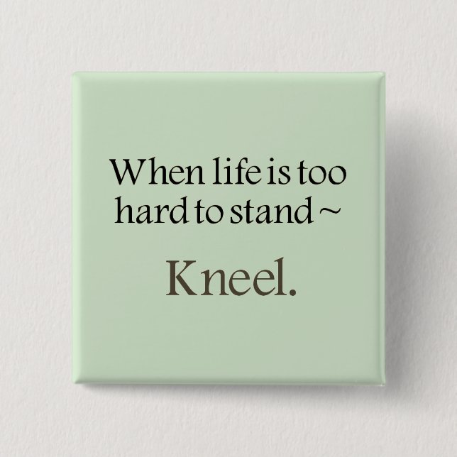 prayer gifts 2 inch square button (Front)