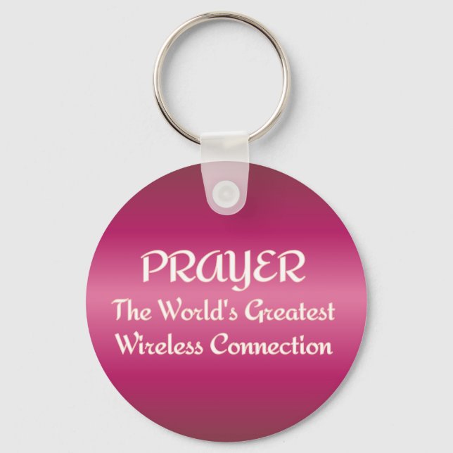 PRAYER - Greatest Wireless Connection Keychain (Front)