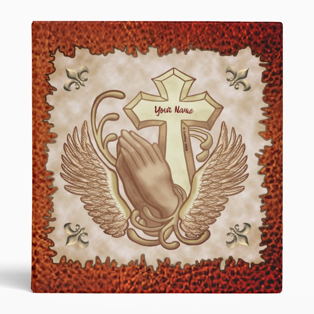 Prayer Hands Christian binder (Front)