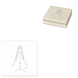 Prayer Hands (Thin Lined) Stamp 