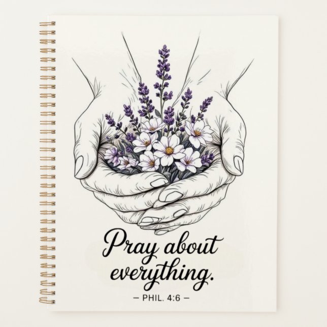Prayer Hands with Lavender - Devotional theme (Devant)