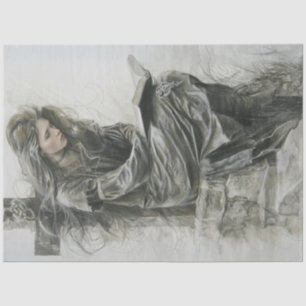 Prayer in Time of Grief Decoupage  Tissue Paper