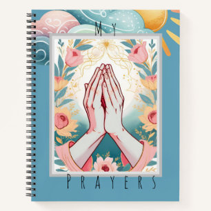 Prayer Journal / Floral Hands in Prayer Christian
