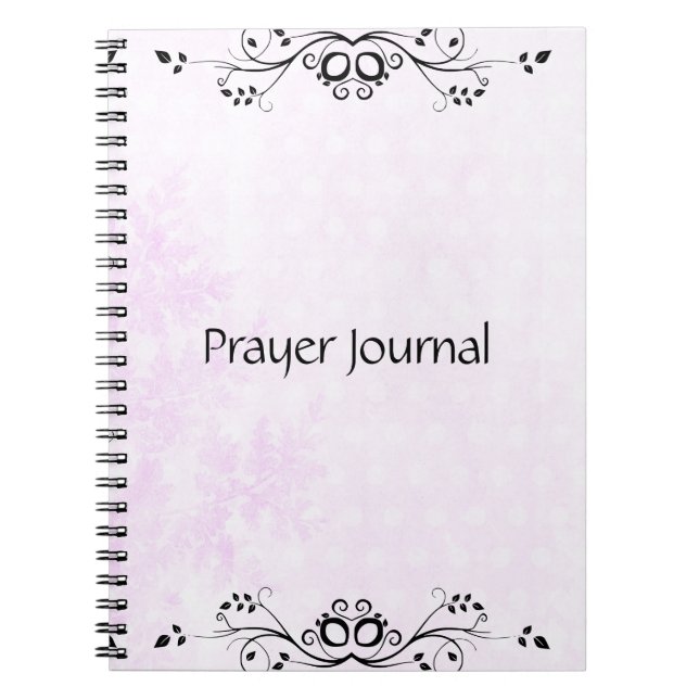Prayer Journal Notebook in Pink (Front)