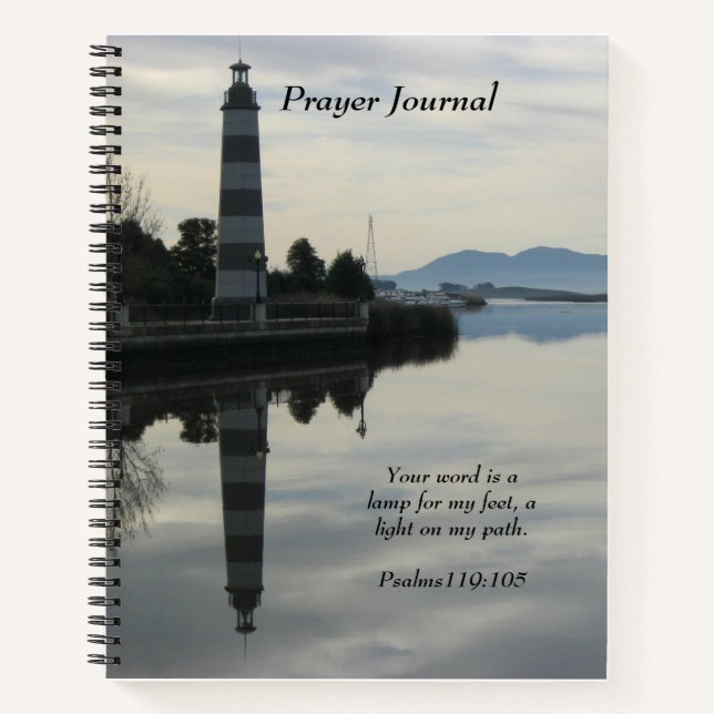Prayer Journal..Your word is a lamp for my feet Notebook (Front)