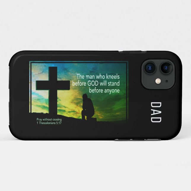 Prayer MAN WHO KNEELS BEFORE GOD Christian Case-Mate iPhone Case (Back (Horizontal))