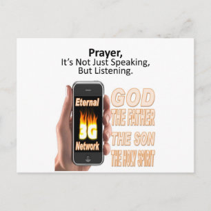 Prayer: Not just speaking, but listening Postcard