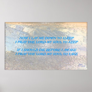 PRAYER...NOW I LAY ME DOWN TO SLEEP POSTER