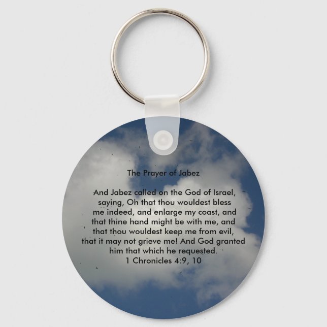 Prayer of Jabez Keychain (Front)