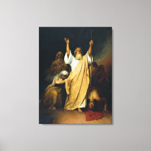 Prayer of Moses, fine art painting, Canvas Print