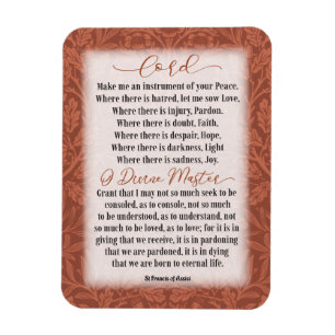 Prayer of Peace - St Francis of Assisi Magnet