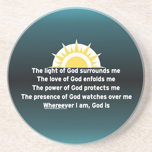 Prayer of Protection Coaster (Front)