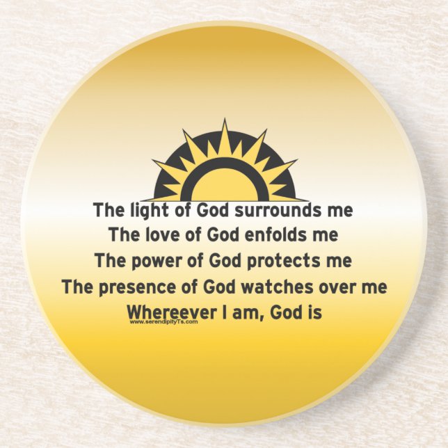 Prayer of Protection Coaster (Front)