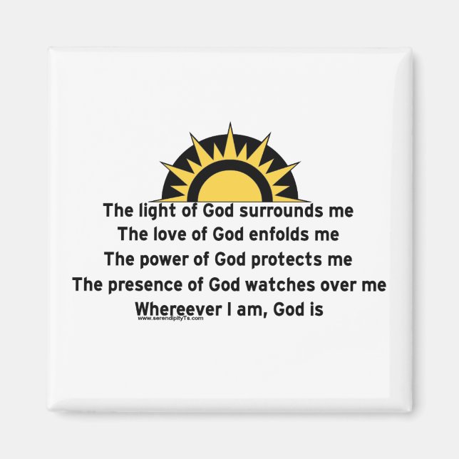 Prayer of Protection Magnet (Front)