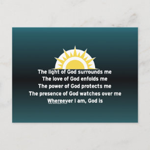 Prayer of Protection Postcard