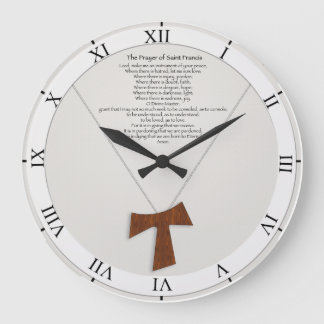 Prayer of Saint Francis Large Clock