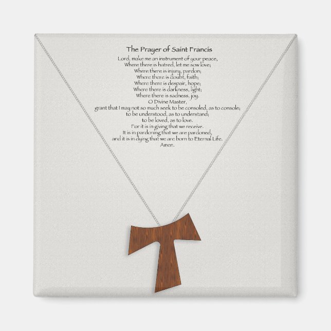 Prayer of Saint Francis Magnet (Front)