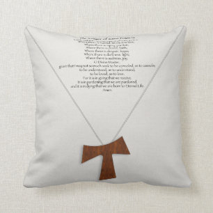 Prayer of Saint Francis Throw Pillow