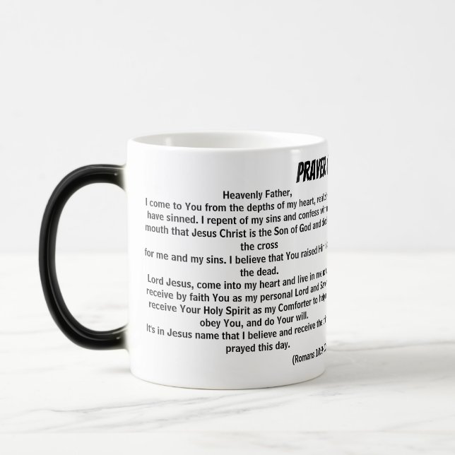 PRAYER OF SALVATION MAGIC MUG (Left)