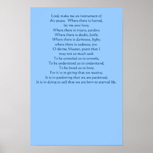Prayer of St. Francis Poster