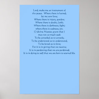 Prayer of St. Francis Poster