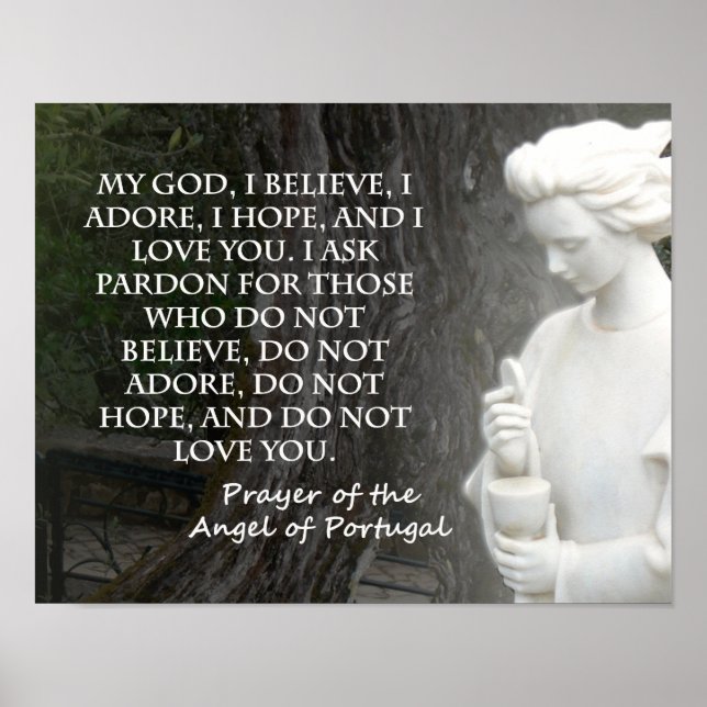 Prayer of The Angel of Portugal. Poster (Front)