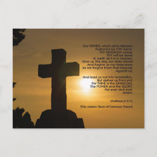 Prayer - Our Father (Pater Noster) Postcard