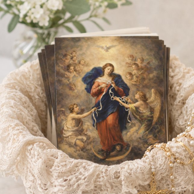 Prayer Our Lady Undoer Knots Blessed Mother Mary Card (Creator Uploaded)