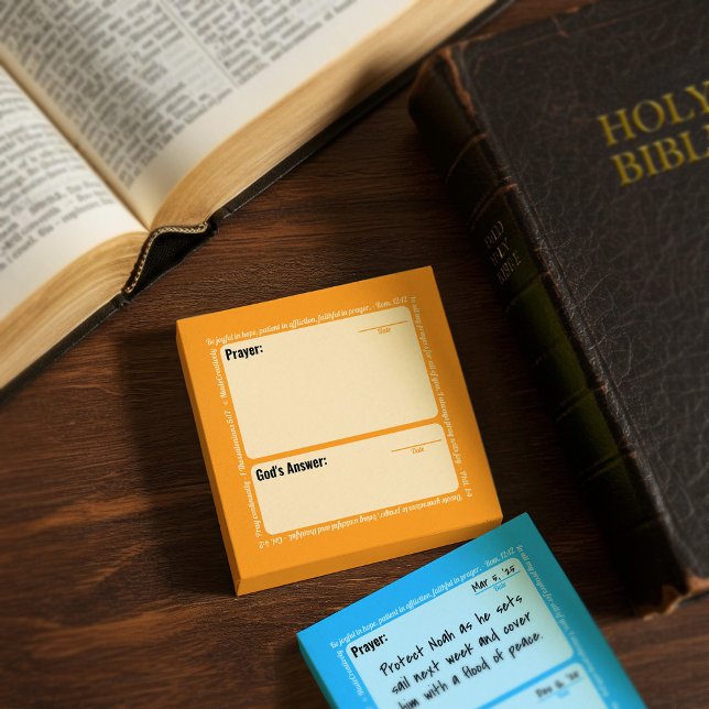 Prayer Post-It Notes (Orange) (Creator Uploaded)