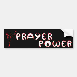 Prayer Power Christian bumper sticker