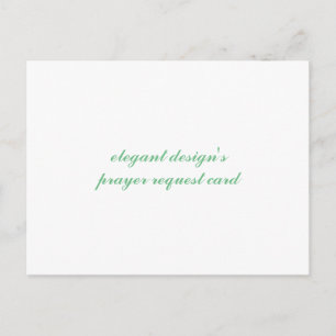 prayer request postcard