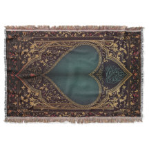 Prayer rug throw blanket