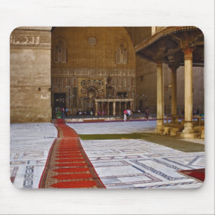Prayer rugs leading into Islamic mosque, Cairo, Mouse Pad