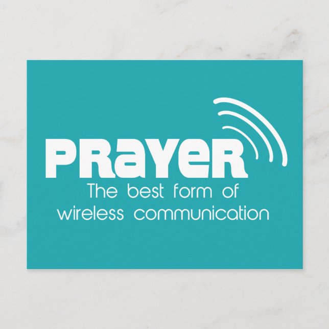 Prayer the Best Form of Communication Postcard (Front)