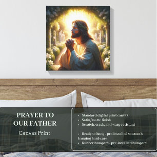 PRAYER TO OUR FATHER CANVAS PRINT